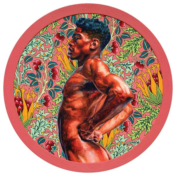 Similar To Kehinde Wiley: A Guy on the Pink Artichoke Background by Oleksandr Balbyshev