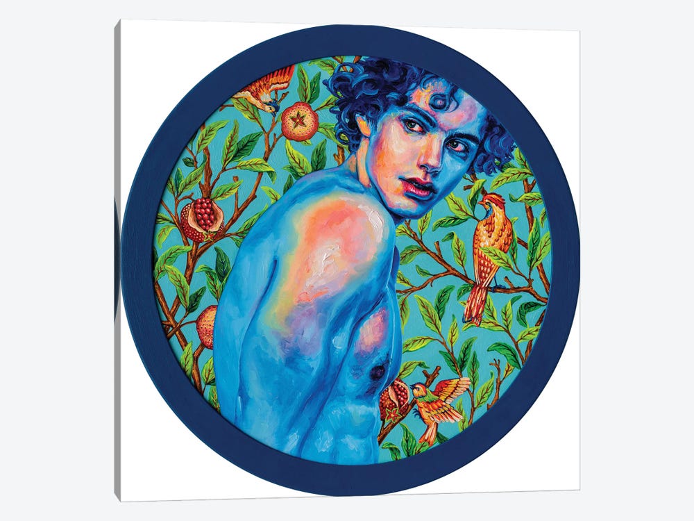 Blue Skin On Blue by Oleksandr Balbyshev 1-piece Canvas Wall Art