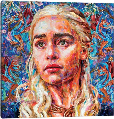 Daenerys Canvas Art Print - Emilia Clarke
