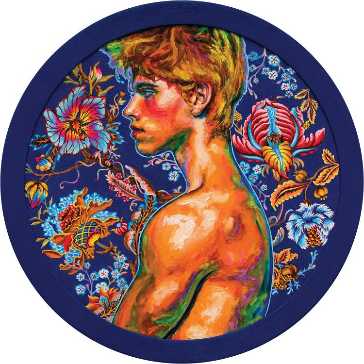 Flowers On Blue