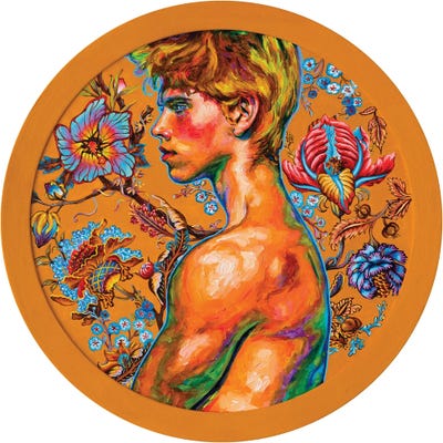 Flowers On Yellow by Oleksandr Balbyshev acrylic art print