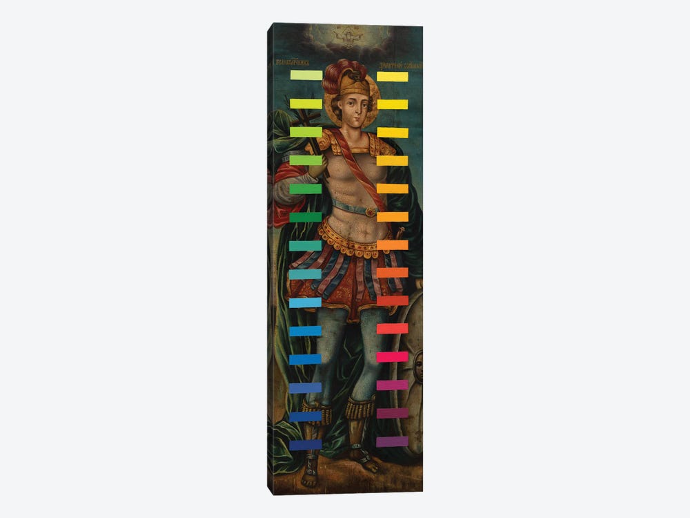 Saint Demetrius With Color Bars 1-piece Canvas Art Print
