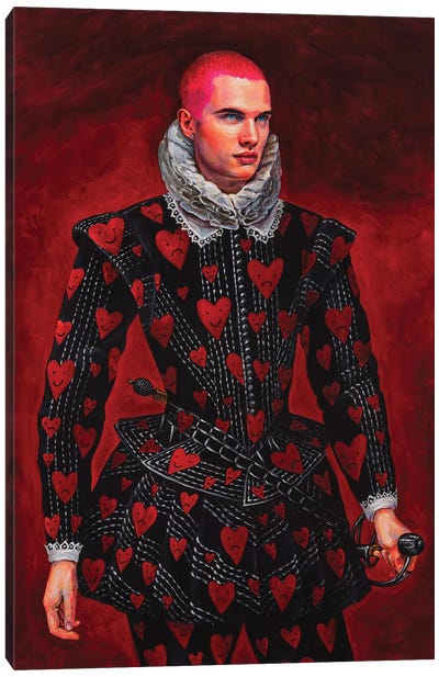 Jack Of Hearts Canvas Art Print - Oleksandr Balbyshev