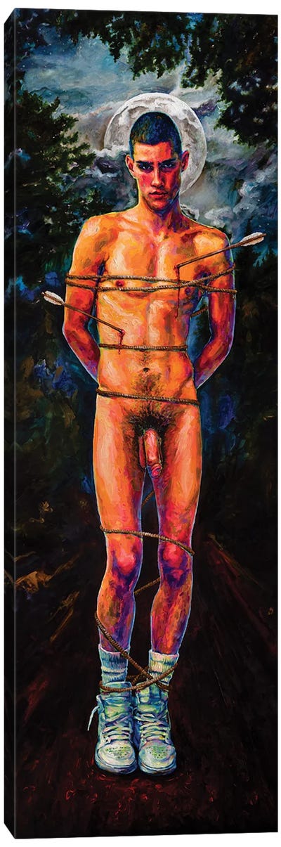 Saint Sebastian Canvas Art Print - Male Nude Art