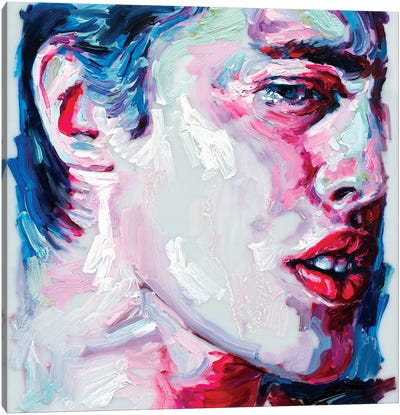 Face Study I Canvas Art Print - Y2K