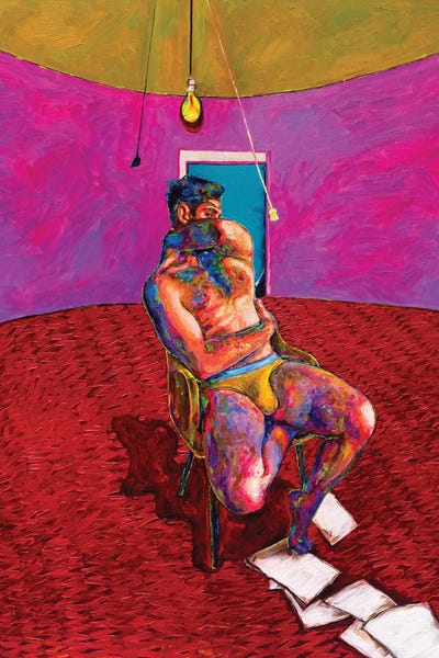 Portrait Of An Unknown Man Keeping The Silence