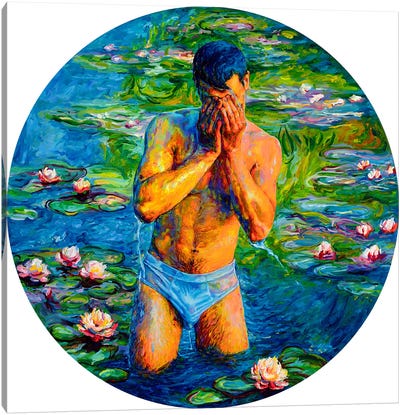 Water Lilies Canvas Art Print - Oleksandr Balbyshev