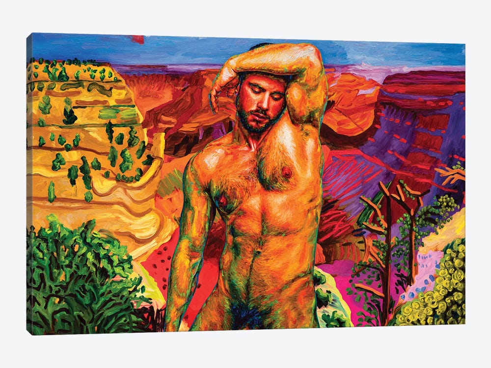 Nude In The Grand Canyon by Oleksandr Balbyshev 1-piece Art Print