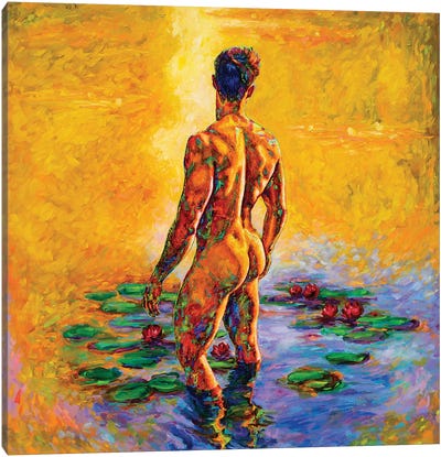 Yellow Pond Canvas Art Print - Art by LGBTQ+ Artists