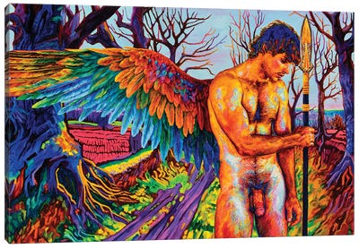 Pride Angel Canvas Art Print - Bathroom Nudes Art