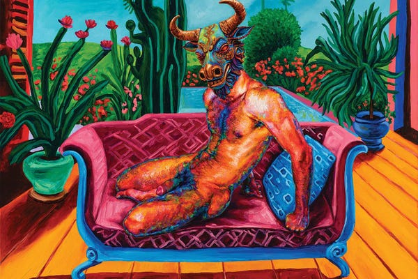 LGBTQ+ Artists: Minotaur by Oleksandr Balbyshev