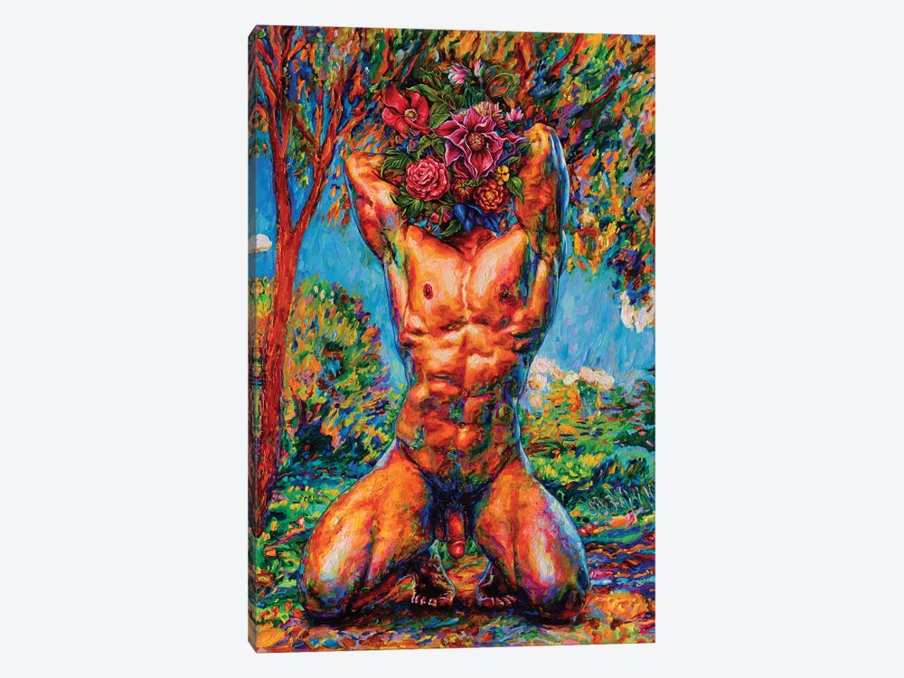 Nude With A Flower Face by Oleksandr Balbyshev 1-piece Canvas Artwork
