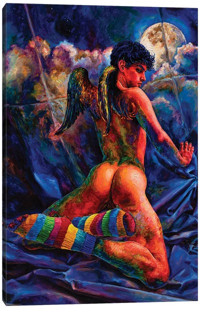 Eros Canvas Art Print - Male Nude Art