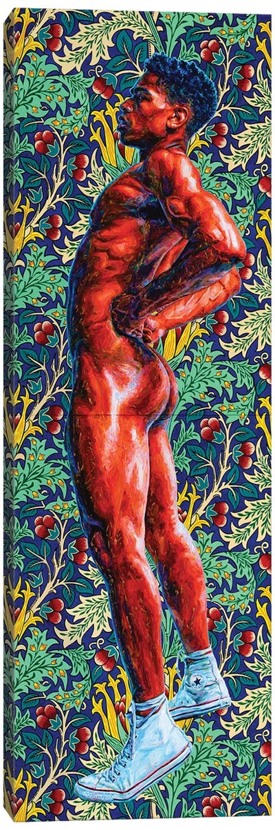 Nude With Artichokes Canvas Art Print - Oleksandr Balbyshev