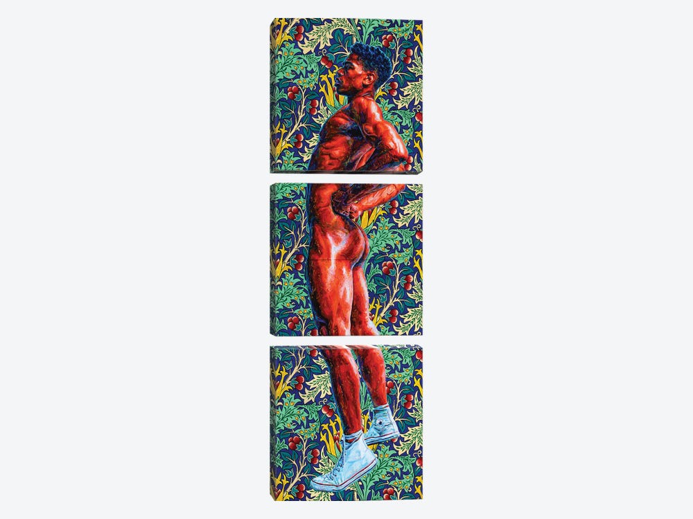 Nude With Artichokes by Oleksandr Balbyshev 3-piece Canvas Artwork