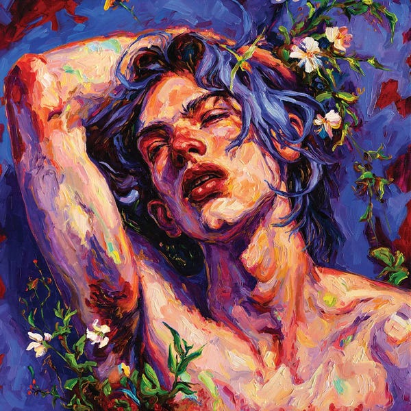 LGBTQ+ Artists: Violet Portrait by Oleksandr Balbyshev