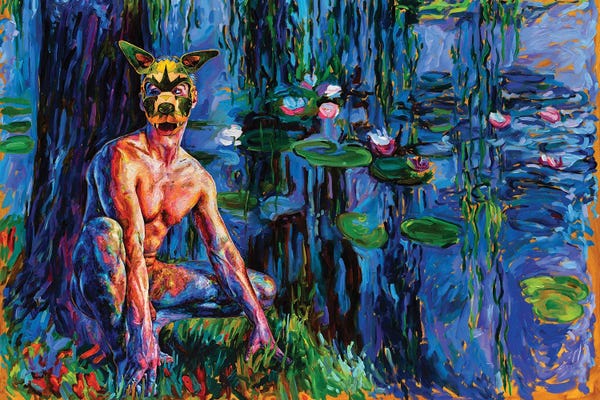 Water Lilies Collection: Puppy Play by Oleksandr Balbyshev