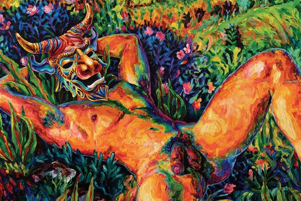 LGBTQ+ Artists: Resting Minotaur (Study) by Oleksandr Balbyshev