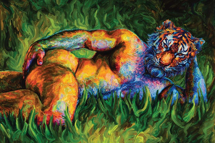 Tiger In The Grass