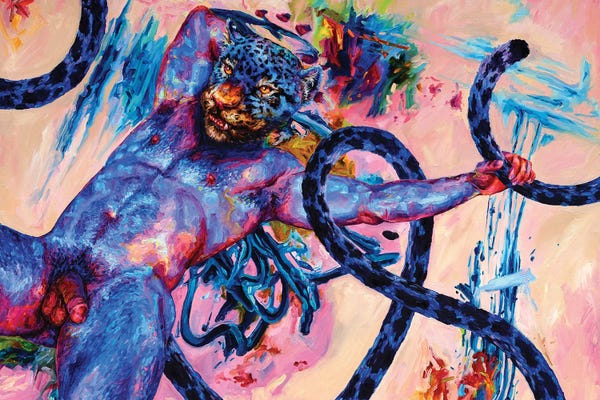 Leopards: Blue Leopard by Oleksandr Balbyshev