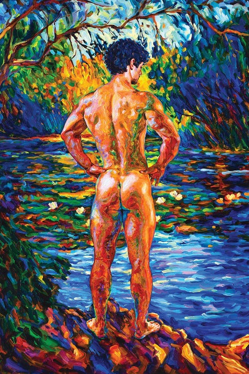 Guy On The Shore by Oleksandr Balbyshev wall art