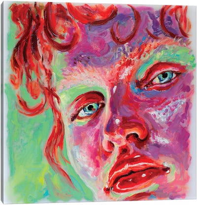Face Study VIII Canvas Art Print - Oleksandr Balbyshev