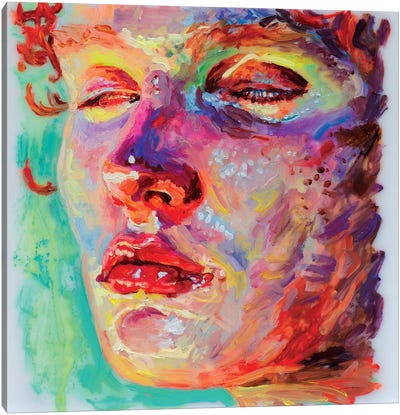Face Study IX Canvas Art Print - Homage to The Fauves