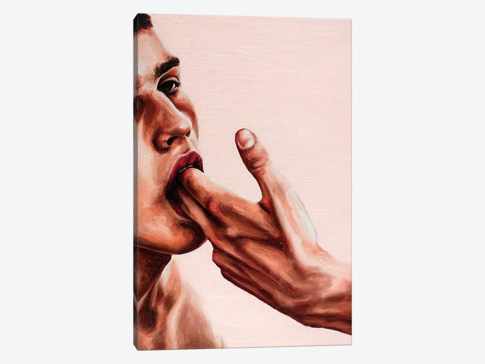 Fingers In Your Mouth by Oleksandr Balbyshev 1-piece Canvas Art Print