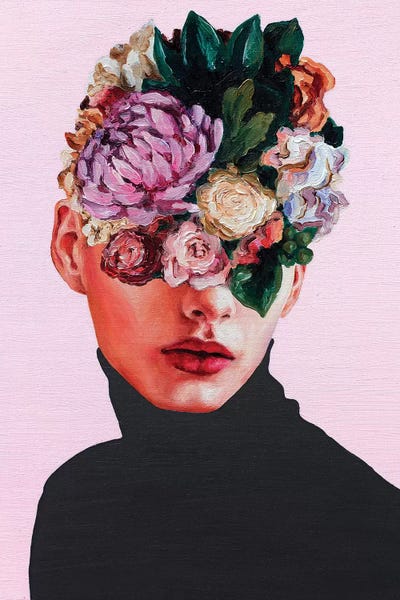 LGBTQ+ Artists: Flower Face I by Oleksandr Balbyshev