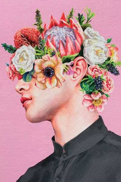 Barbiecore: Flower Face II by Oleksandr Balbyshev