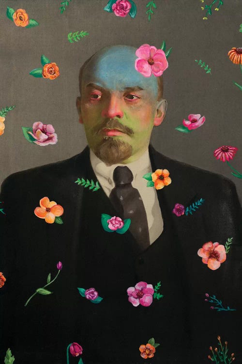 Lenin With Flowers