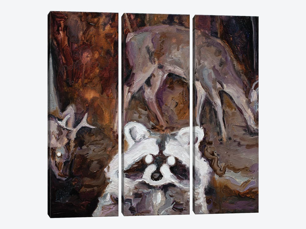 Nocturnal Animals II by Oleksandr Balbyshev 3-piece Art Print