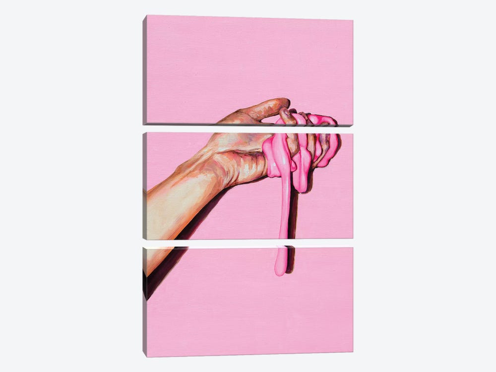 Pink Substance by Oleksandr Balbyshev 3-piece Art Print
