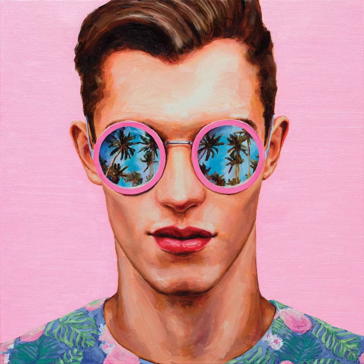 Pink Sunglasses by Oleksandr Balbyshev wall art