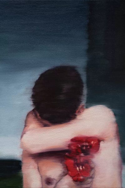 Mental Health Awareness: Red Flowers by Oleksandr Balbyshev