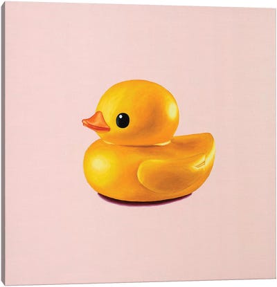 Rubber Duck Canvas Art Print - Oleksandr Balbyshev