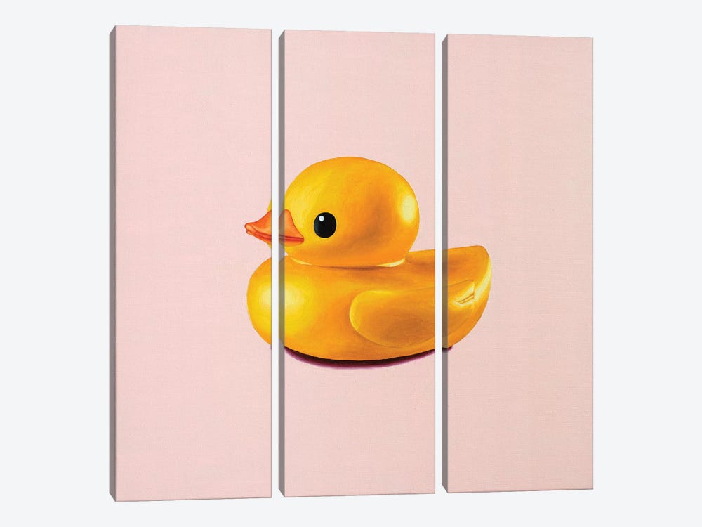 Rubber Duck by Oleksandr Balbyshev 3-piece Canvas Wall Art