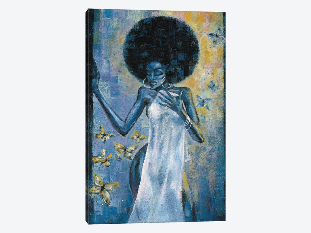 Afro Blue by Jason O'Brien 1-piece Canvas Wall Art