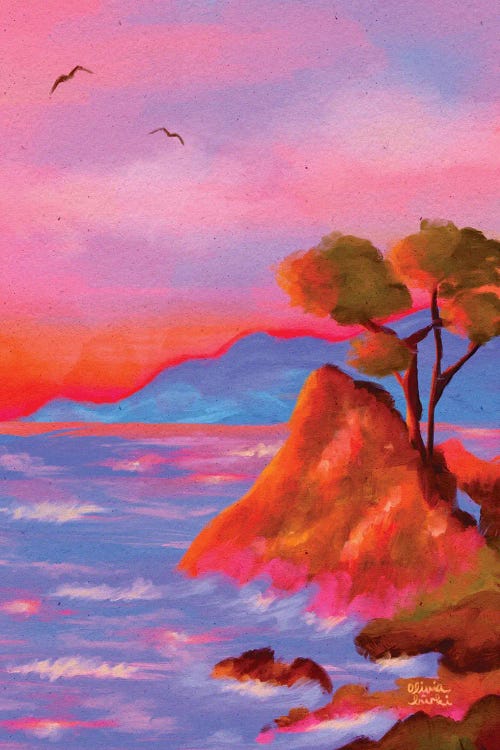 Mediterranean Coast by Olivia Bürki wall art