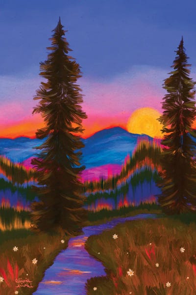 Sunset In The Woods