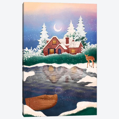 Winter Wonderland Canvas Print #OBK107} by Olivia Bürki Canvas Print