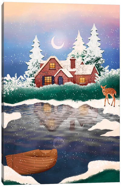 Winter Wonderland Canvas Art Print - Olivia Bürki