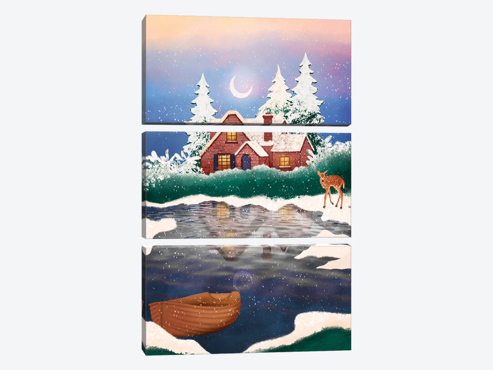 Winter Wonderland by Olivia Bürki 3-piece Canvas Artwork