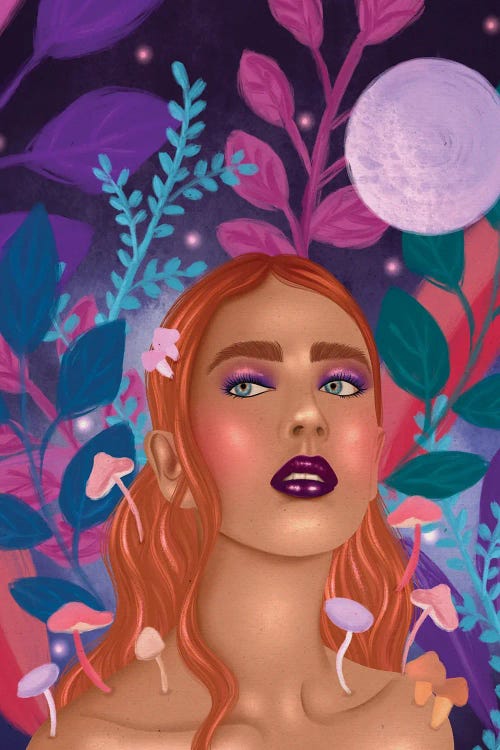 Mushroom Fairy by Olivia Bürki wall art