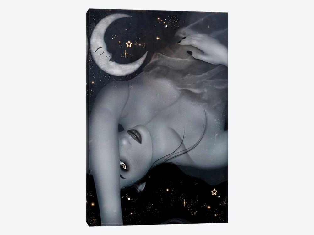 Moon Bathing by Olivia Bürki 1-piece Art Print