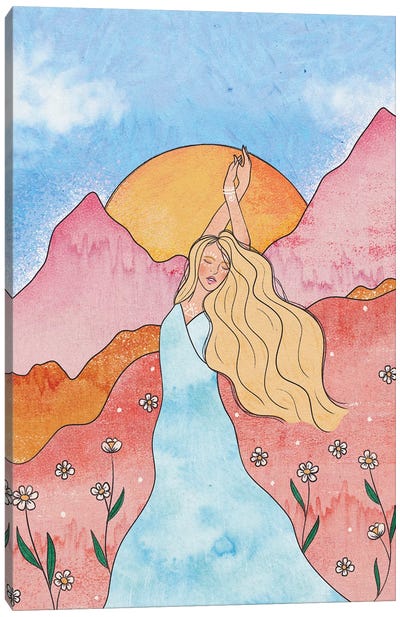 Air Goddess Canvas Art Print - Daisy Art