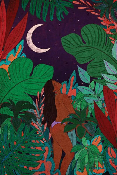 Jungle Beauty by Olivia Bürki framed canvas print