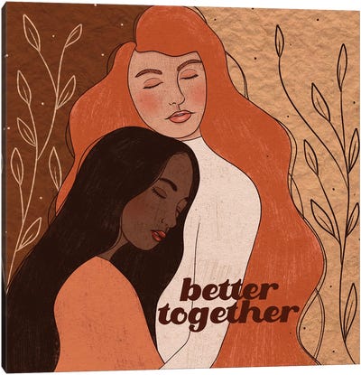 Better Together Canvas Art Print - Olivia Bürki