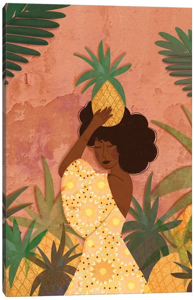 Pineapple Harvest Canvas Art Print - Pineapple Art