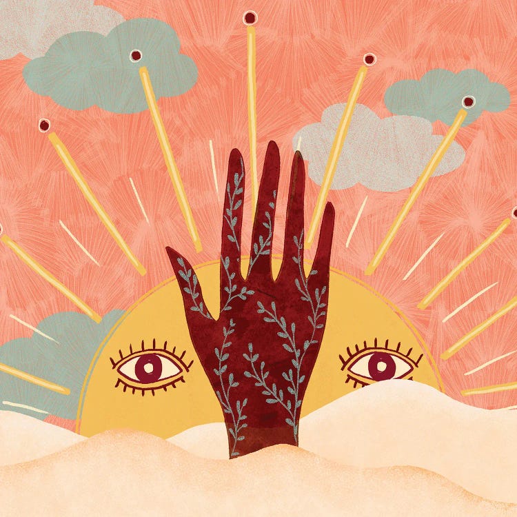 Spiritual Sun by Olivia Bürki wall art